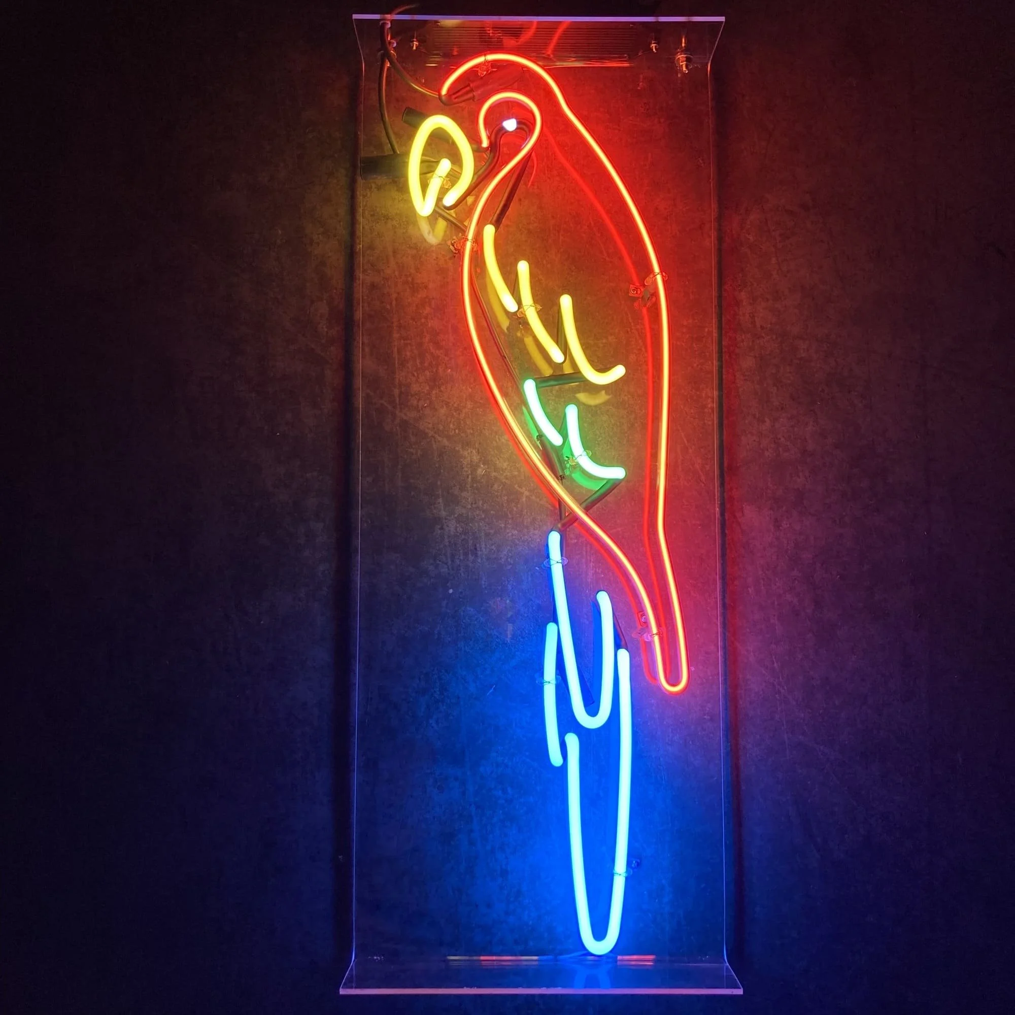 parrot neon sign prop rental