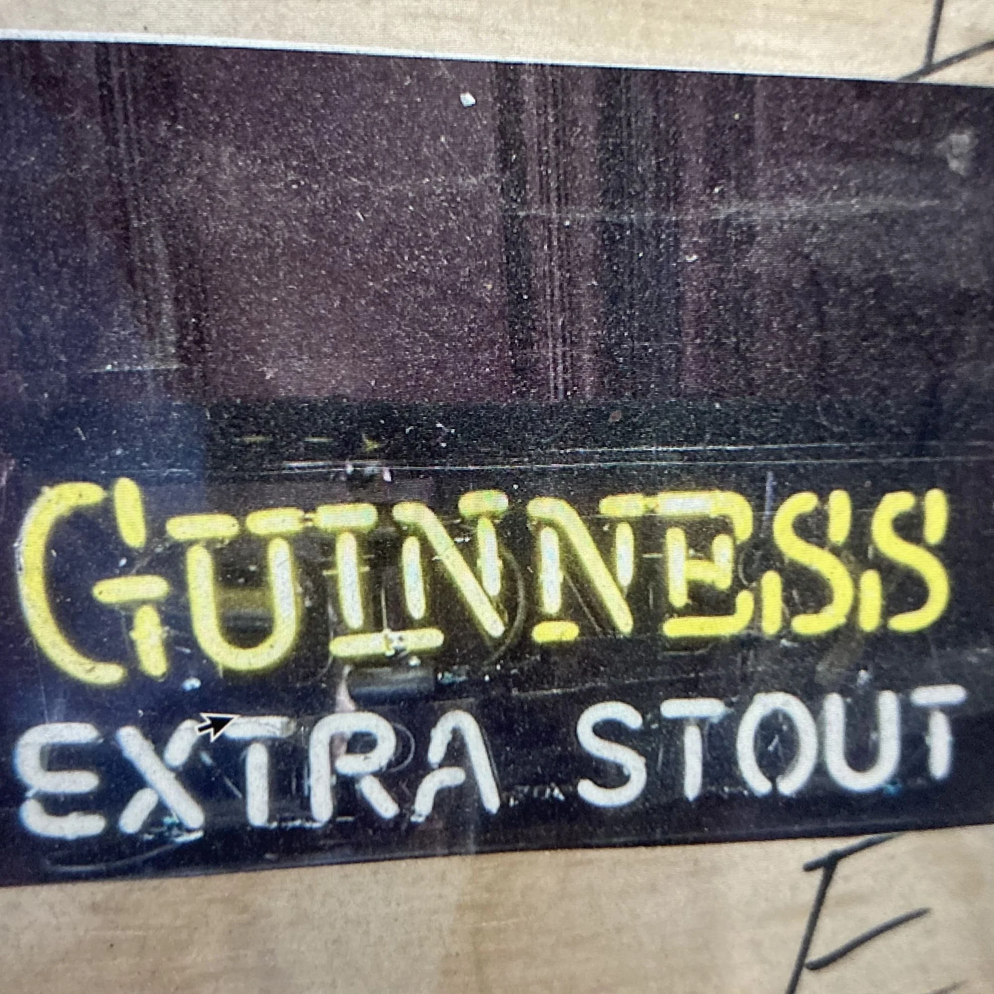 vintage guinness neon beer sign prop rental