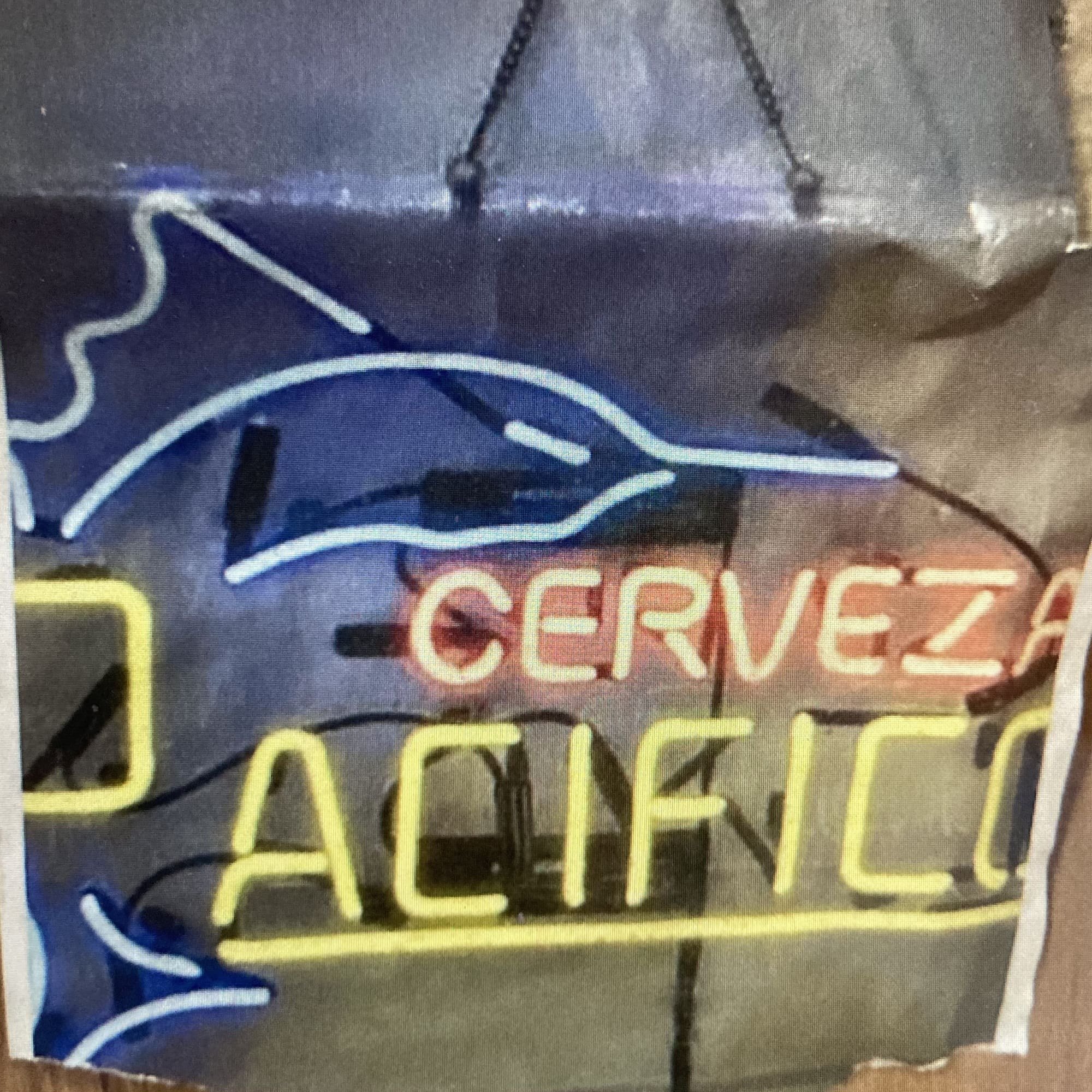 vintage cerveza pacifico neon beer sign prop rental