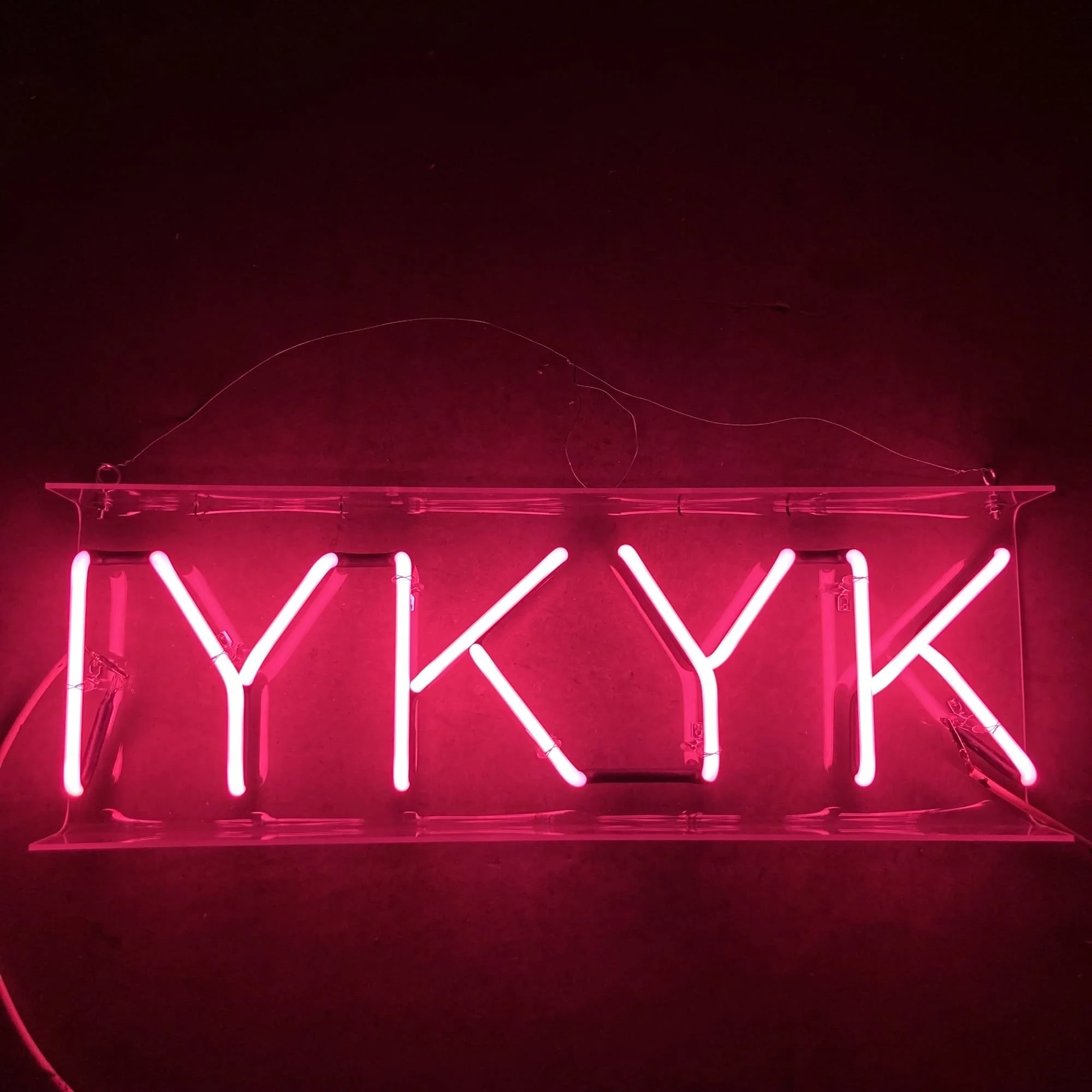 iykyk if you know you know neon sign rental prop