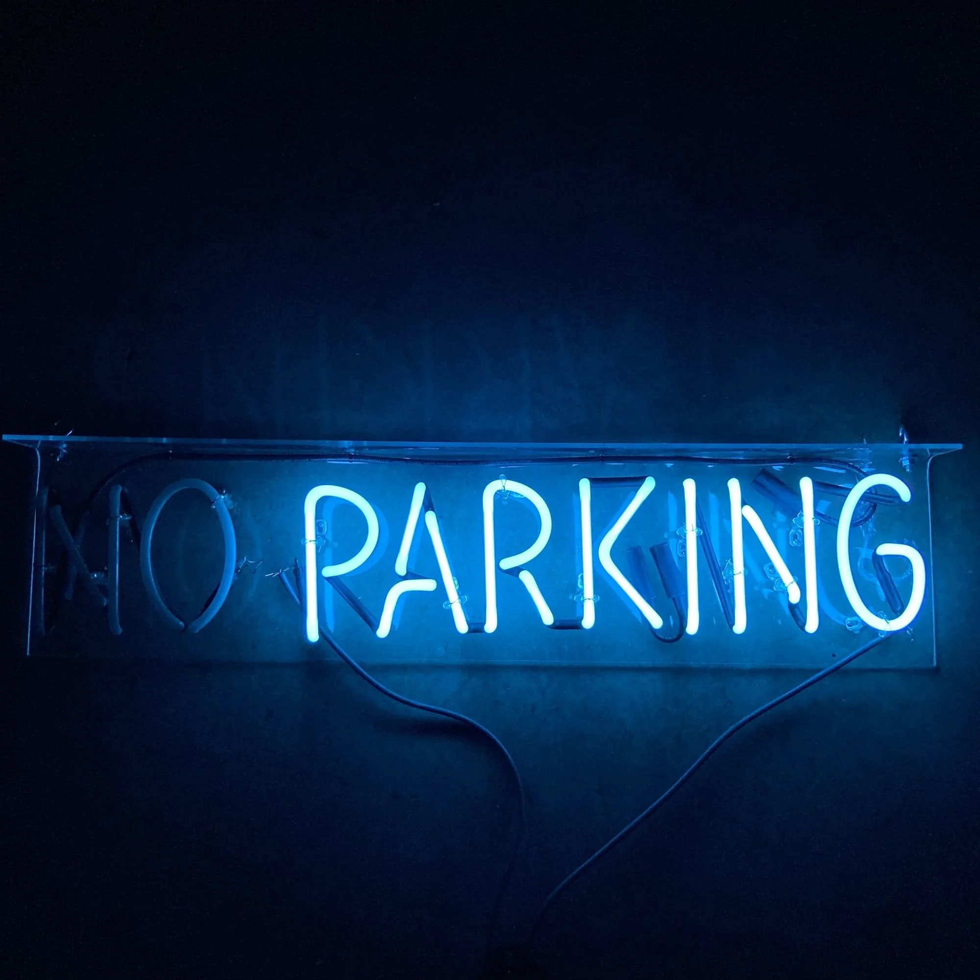 parking neon sign prop rental