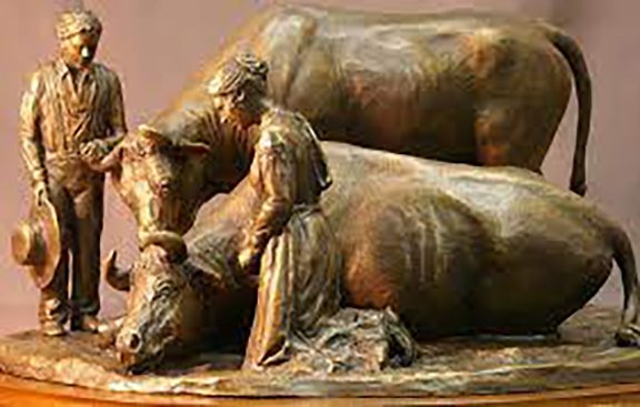A sculpture of the famous Mary F. Smith story