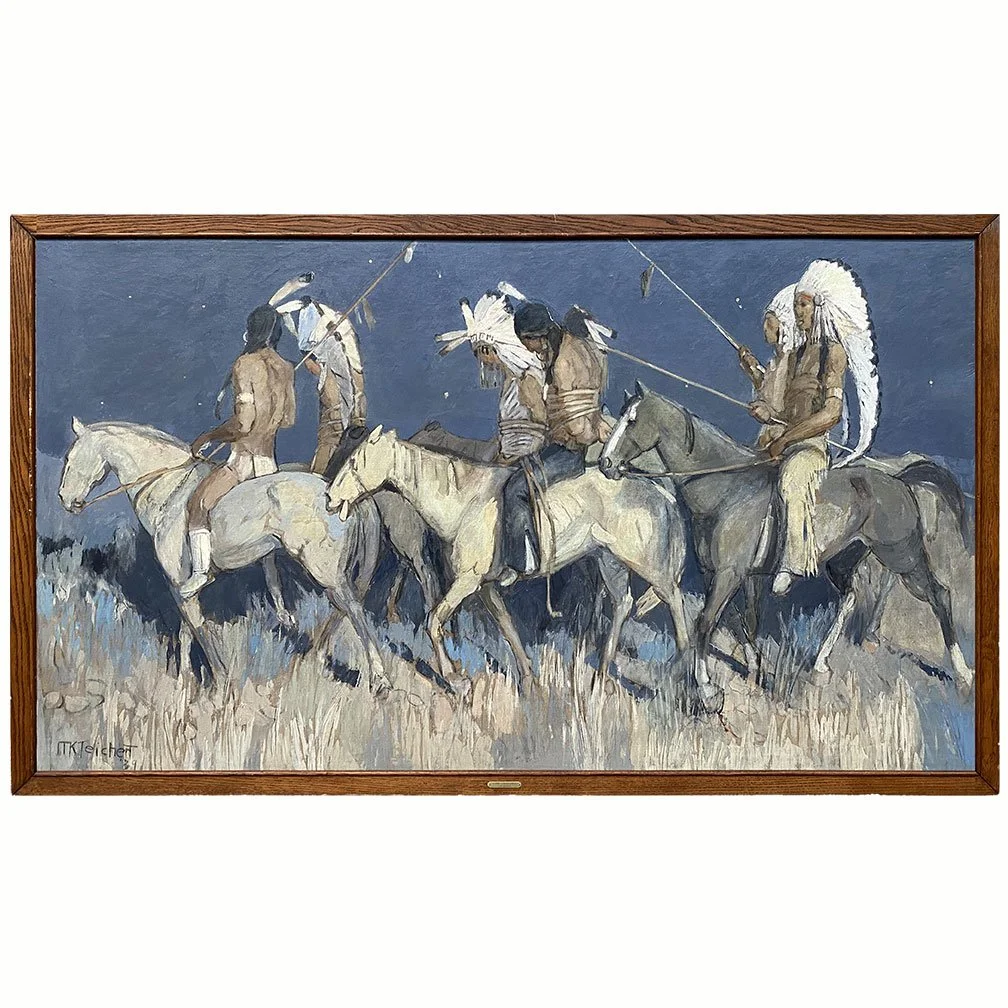 Minerva Teichert Art American Indian Captives at night