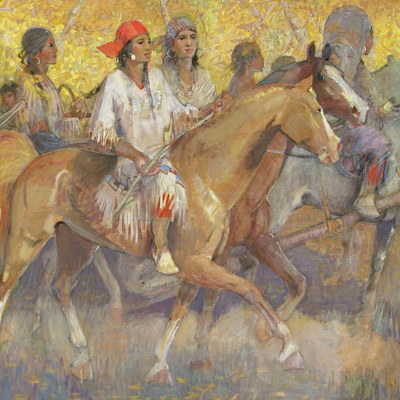Minerva Teichert Print Nephite Maidens Moving South LDS Art