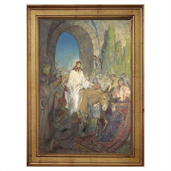 Minerva Teichert Art - Triumphant Return Christ Entry into Jerus