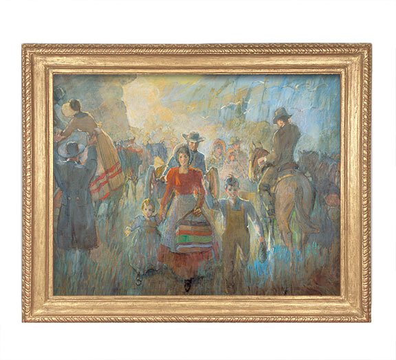 Minerva Teichert Art - Pioneers Ariving Salt Lake Valley