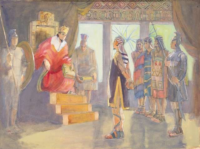 Ammon Before King Limhi by Minerva Teichert