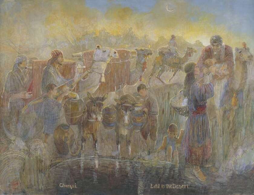Lehi in the Dessert by Minerva Teichert