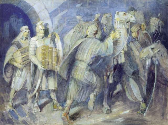The Law on the Plates of Brass by Minerva Teichert