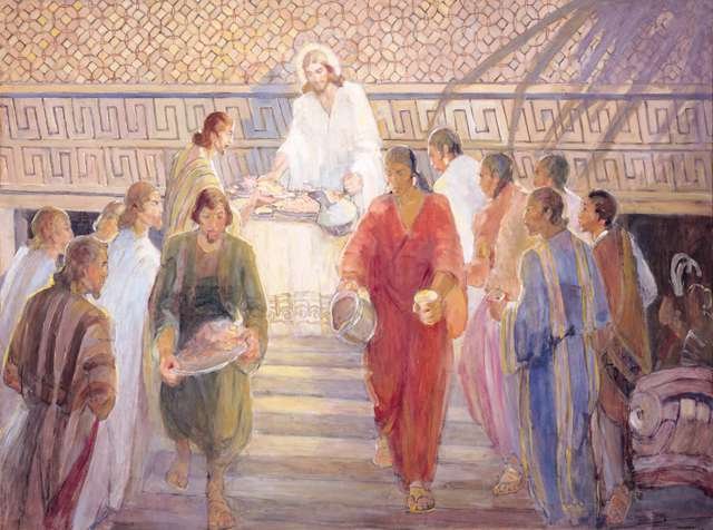 The Sacrament by Minerva Teichert