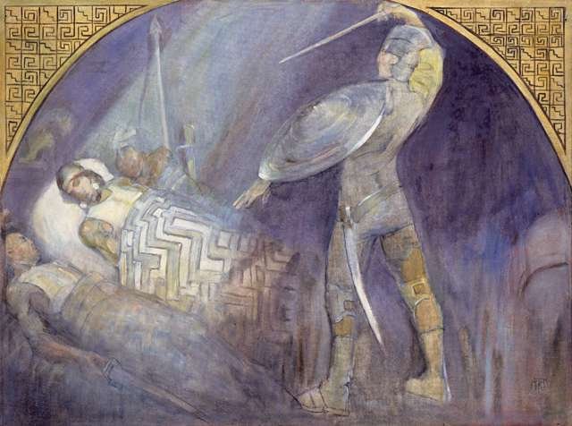 Death of Amalackiah by Minerva Teichert
