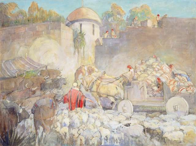 The Answer of Lachoneus by Minerva Teichert