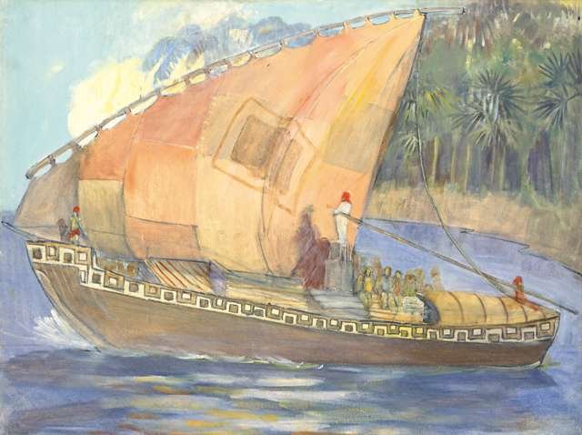 The Ship of Hagoth by Minerva Teichert