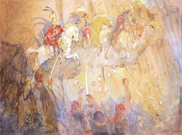 Gadianton’s Band by Minerva Teichert