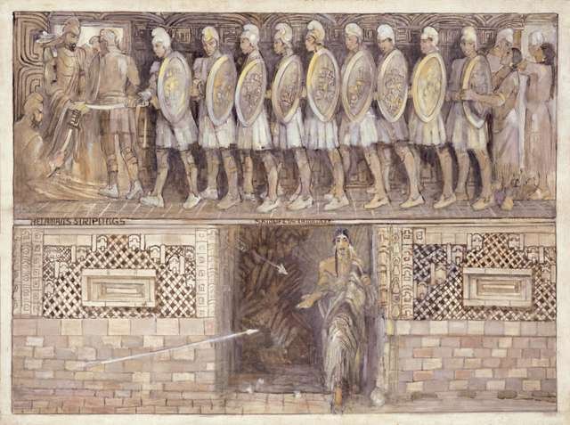Helaman’s Striplings / Samuel the Lamanite by Minerva Teichert