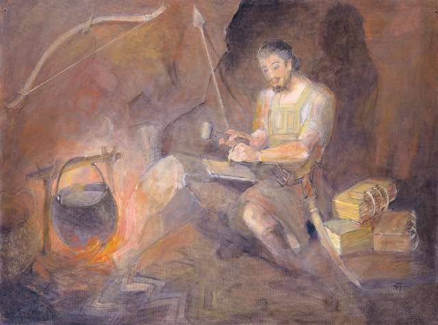 Moroni: The Last Nephite by Minerva Teichert