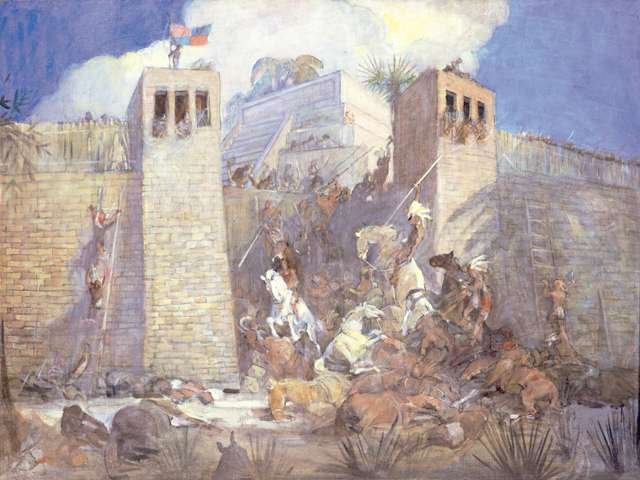 Defense of a Nephite City by Minerva Teichert