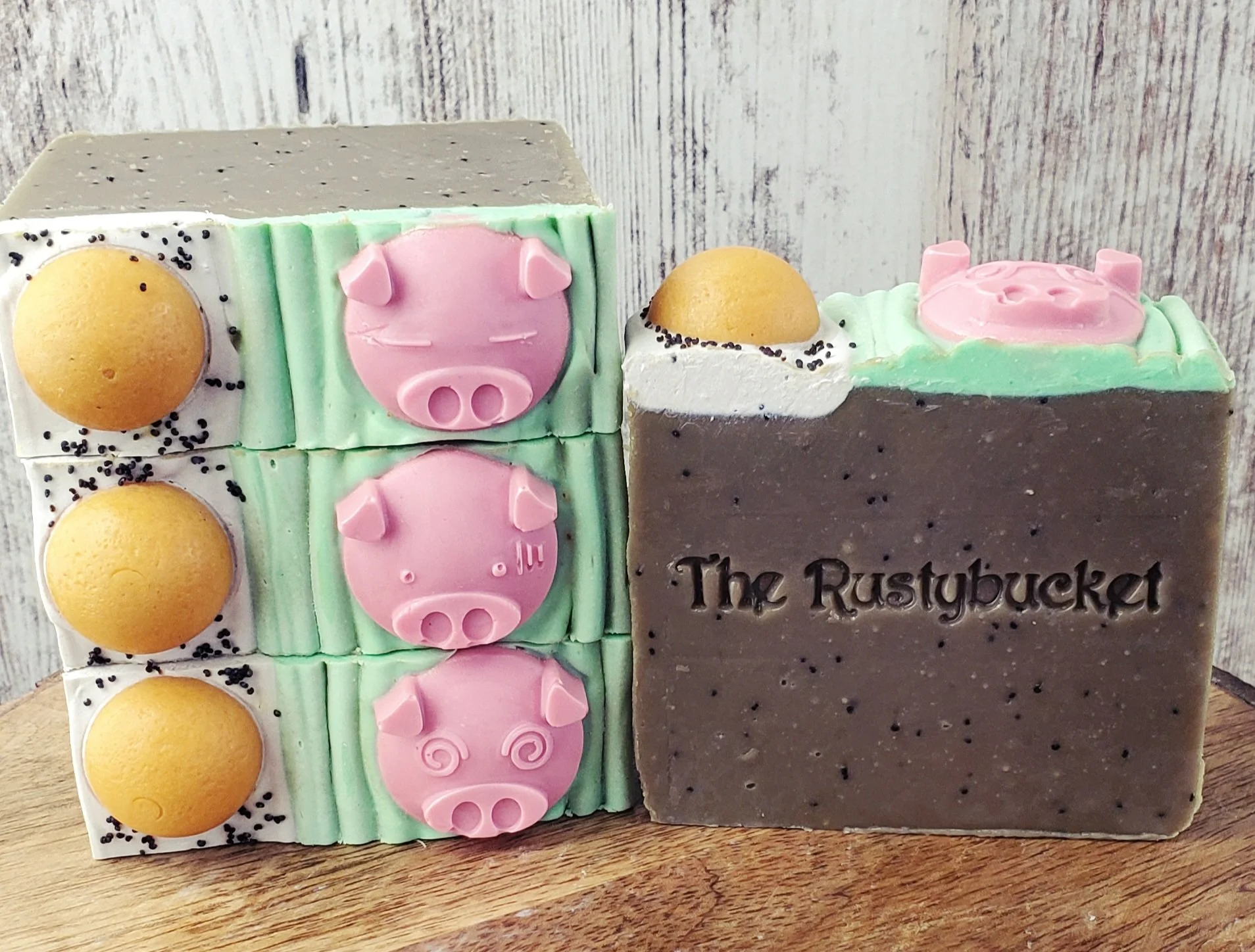 Peppered Egg & Pig Soap