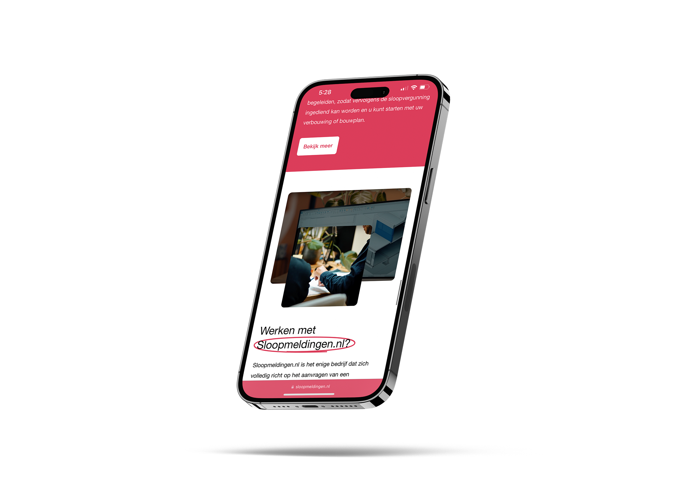 Sloopmeldingen op mobiel