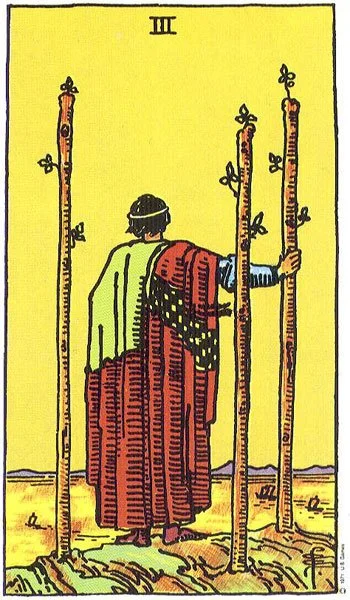Card Of The Month (january):   3 of wands