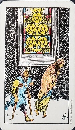 Card Of The Month (AUGUST): 5 OF PENTACLES