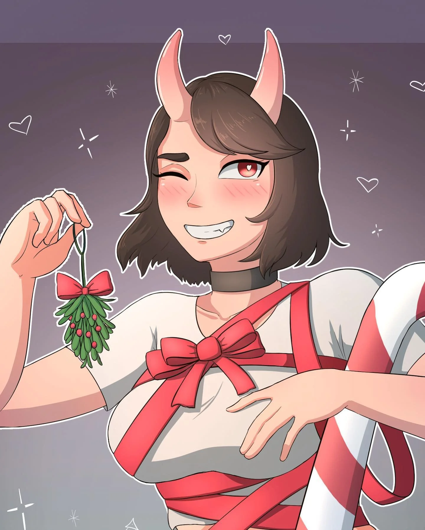 Secret Santa gift for someone from a different discord community~ 😱 I haven&rsquo;t gotten the time to draw much this year but it&rsquo;s been a difficult year