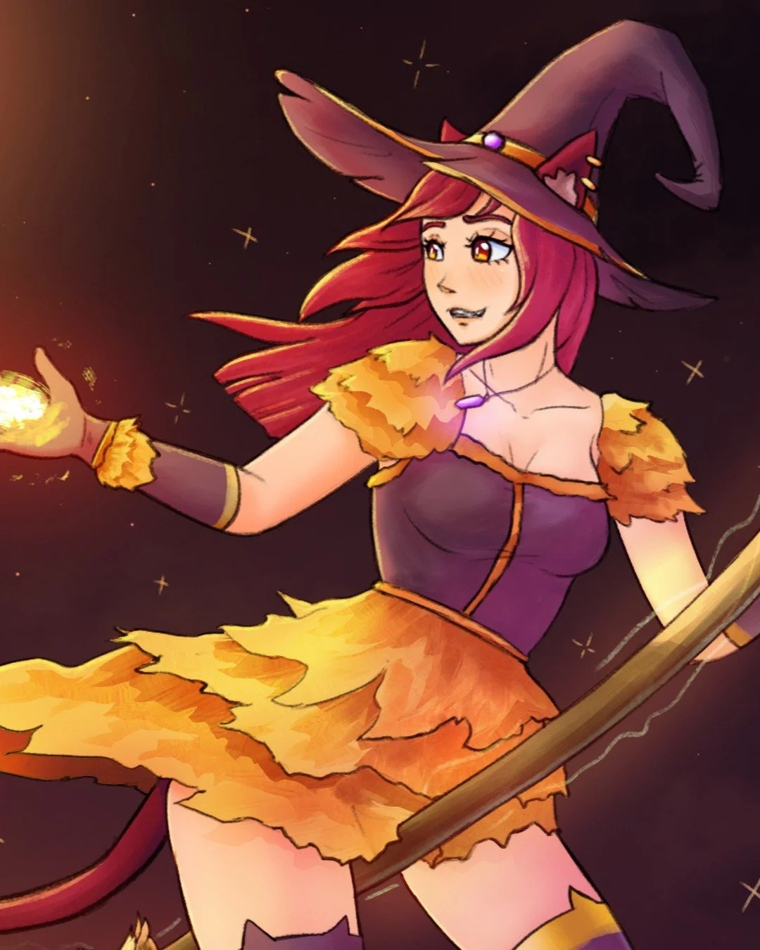 Happy Halloween~ ❤ Xalphire as the Fire Witch

Painted with Adobe Photoshop

#illustration #animeart #halloweenart #halloweenartwork #illustration #digitalart #xalphire #vfdrawing #vfdrawingma #recroom #catgirl