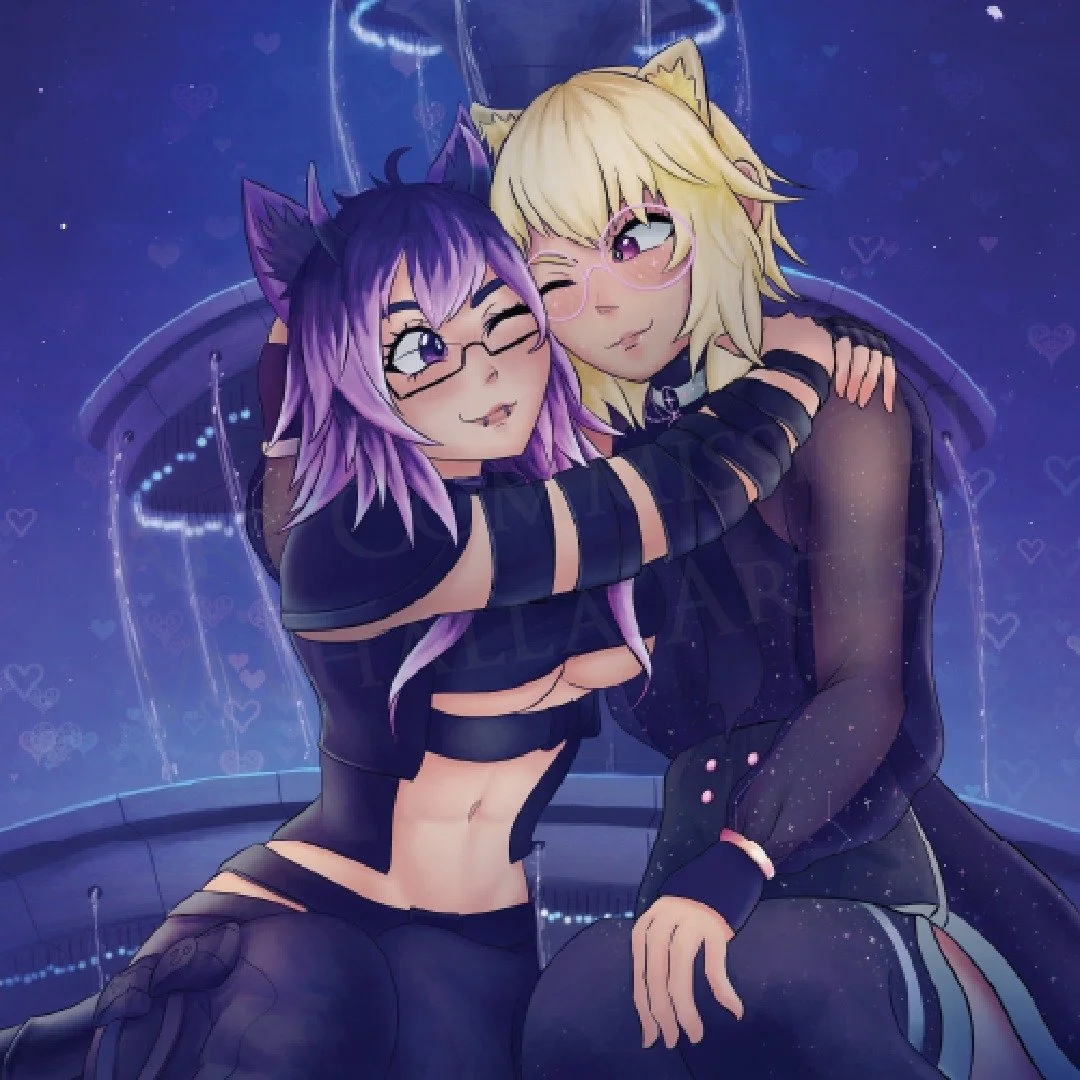 Had fun working with this artwork, created with Krita

Art commission for @karliea02, big thanks for creating this artwork for you two~ ❤️