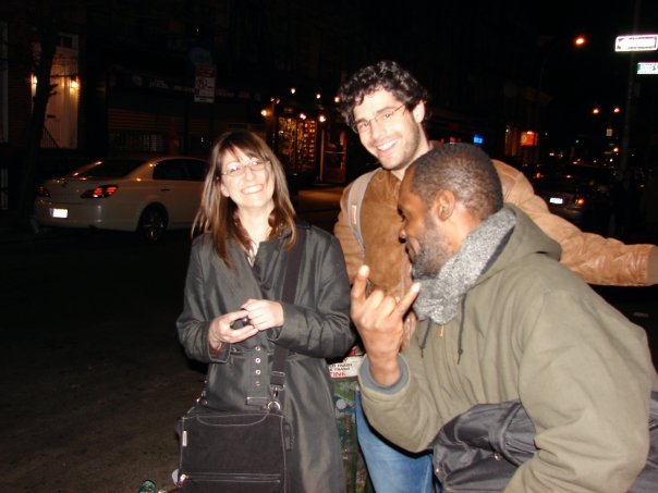 Me and Yuri, with some random guy outside of a NYC bar