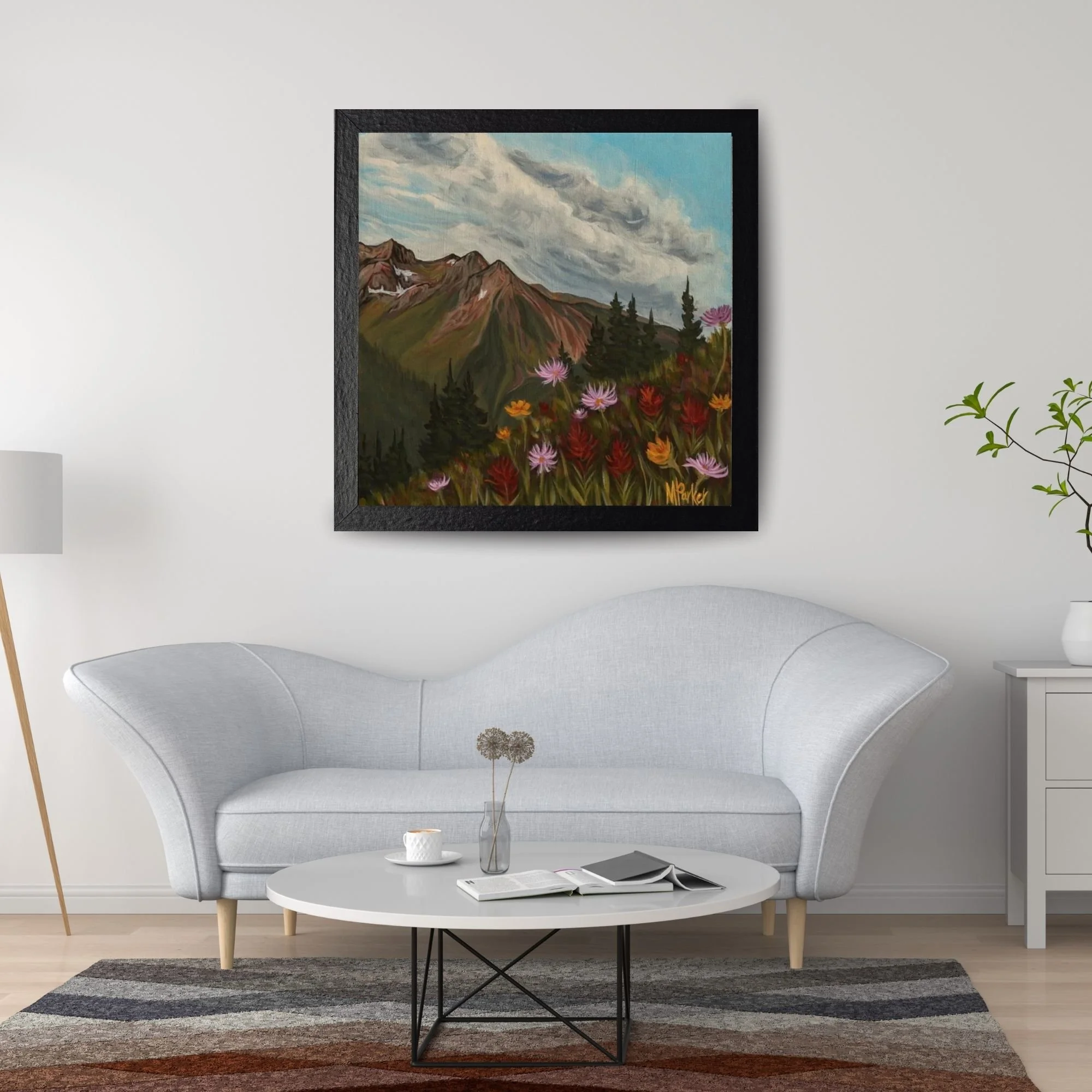 Buy an art print by Megan Parker — capturing the bold colors and abstract forms of her original paintings, bringing mountain-inspired and contemporary landscapes into your space.