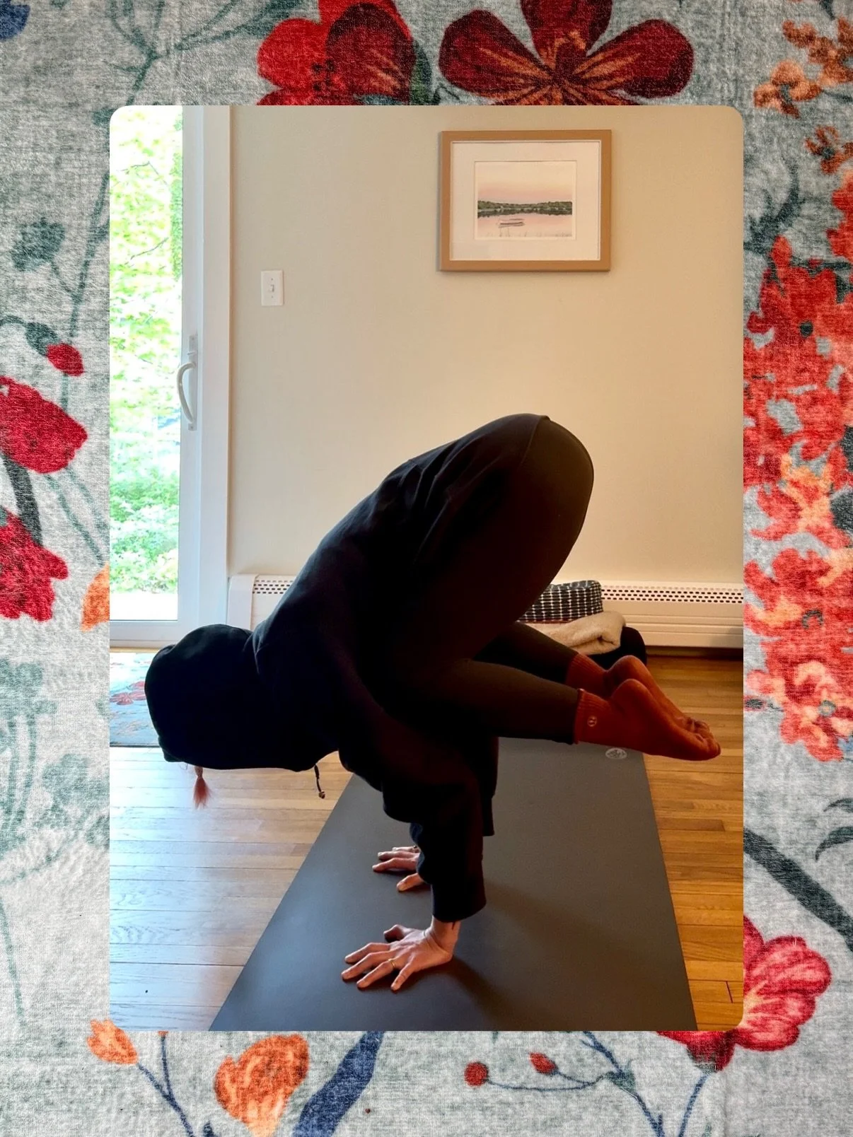 CROW POSE for YOGA: POWER @bspokestudios this week! Let&rsquo;s fly!
