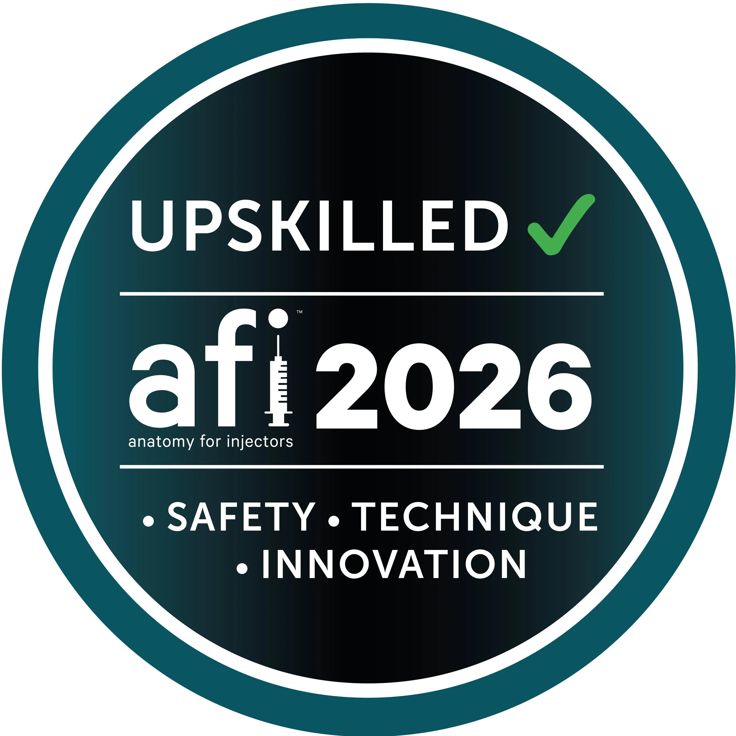 AFI Upskilled 2026 aesthetic education in safety, technique and innovation attended by Marjan Amirtabar.