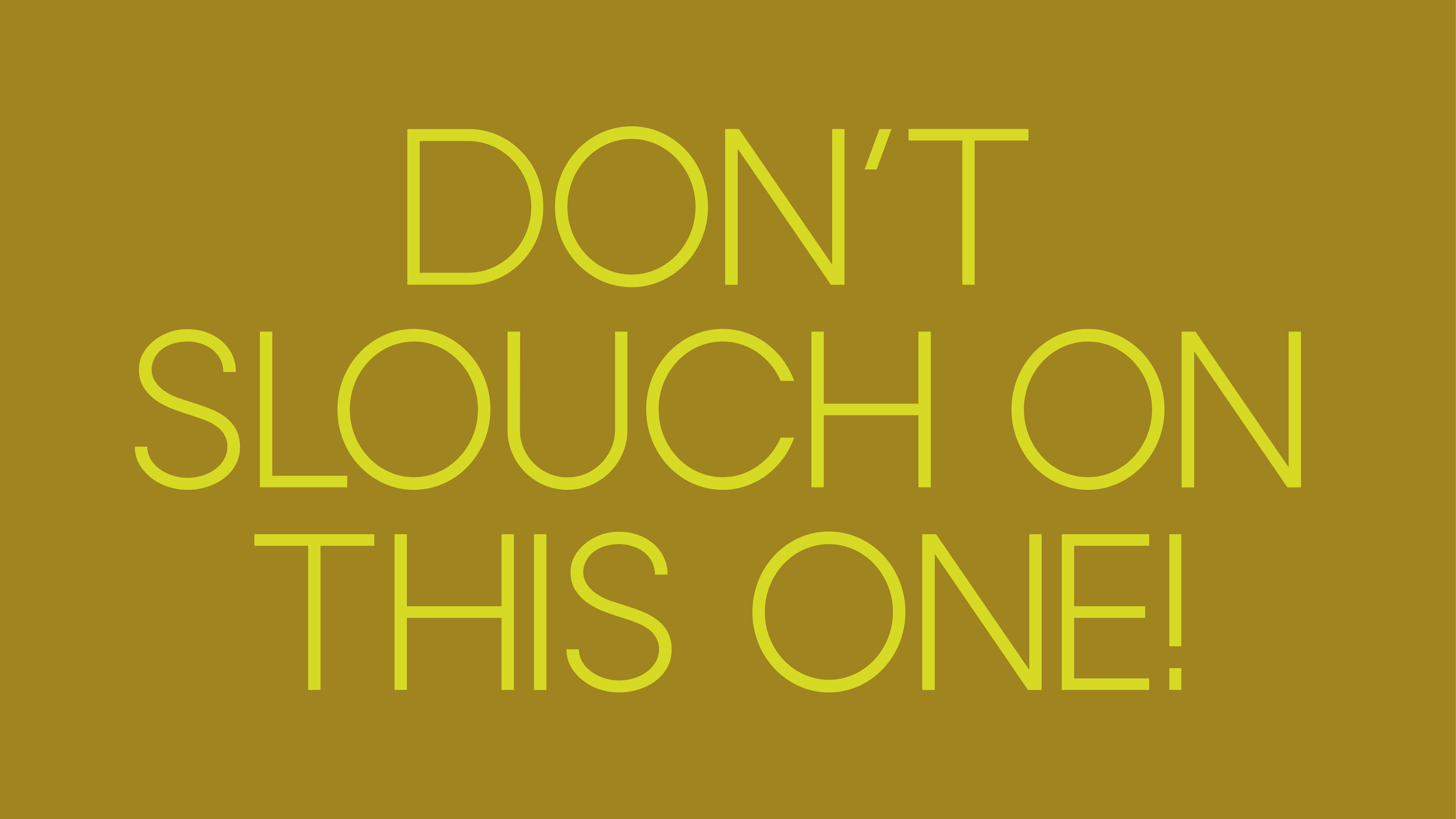Don’t Slouch on This One! Functional PT &amp; CF