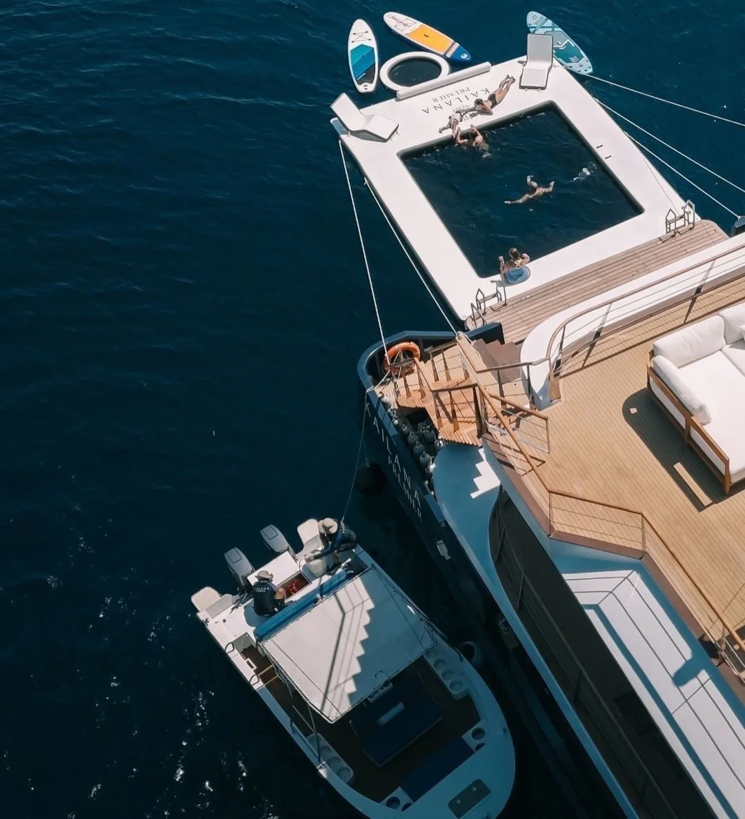 Where the sea becomes your playground. From quiet moments on deck to turquoise waters, soft sands, and endless days under the sun .. life aboard Kailana Premier is made for slowing down and taking it all in.