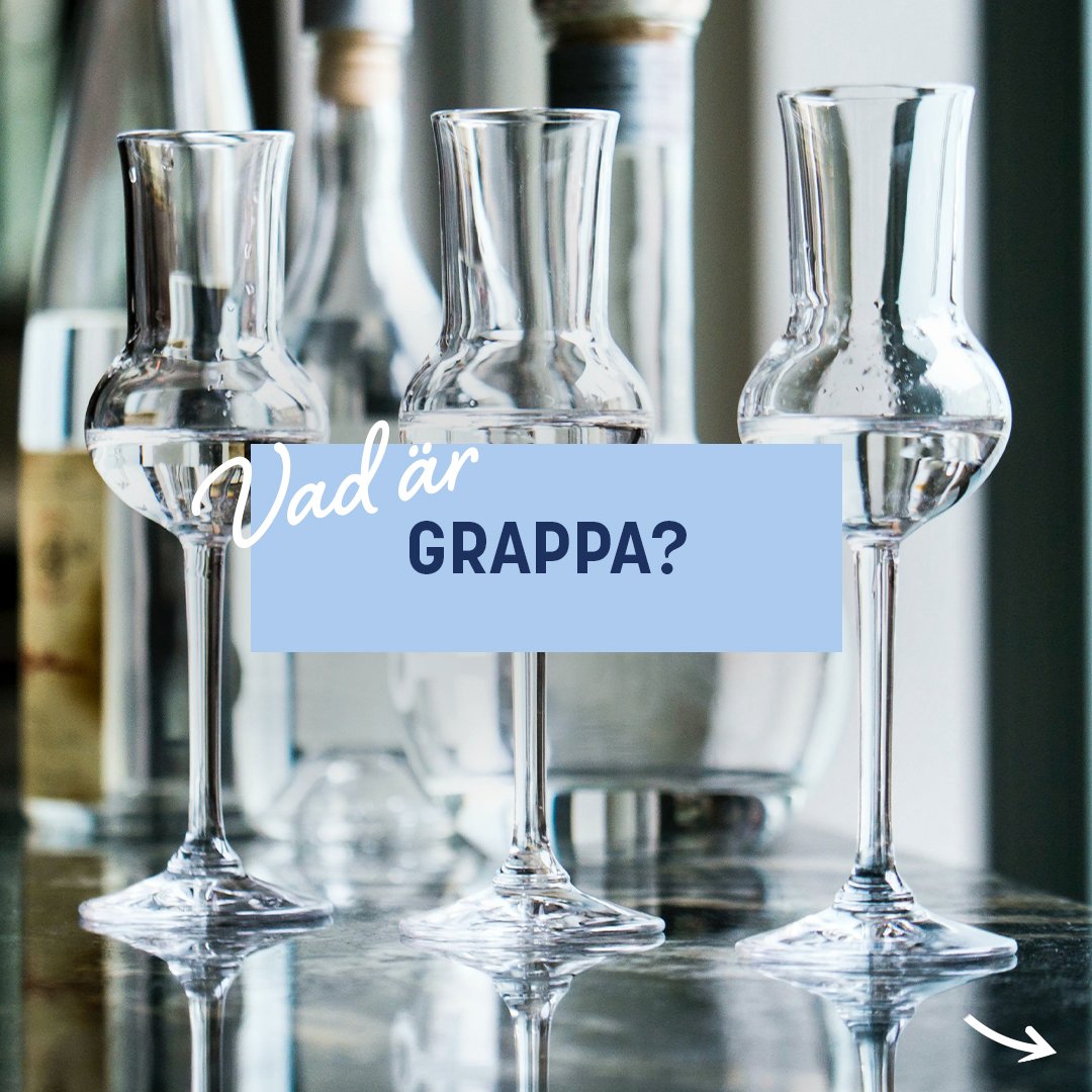 Vad vet du om Grappa?🥃 Svep f&ouml;r att l&auml;sa!

Ni hittar flera olika sorter fr&aring;n Berta Grappa p&aring; i systembolagets best&auml;llningssortiment.

#no1beverages #no1foreveryone #grappa #grappaberta #bertagrappa #berta #dryck #drycker #