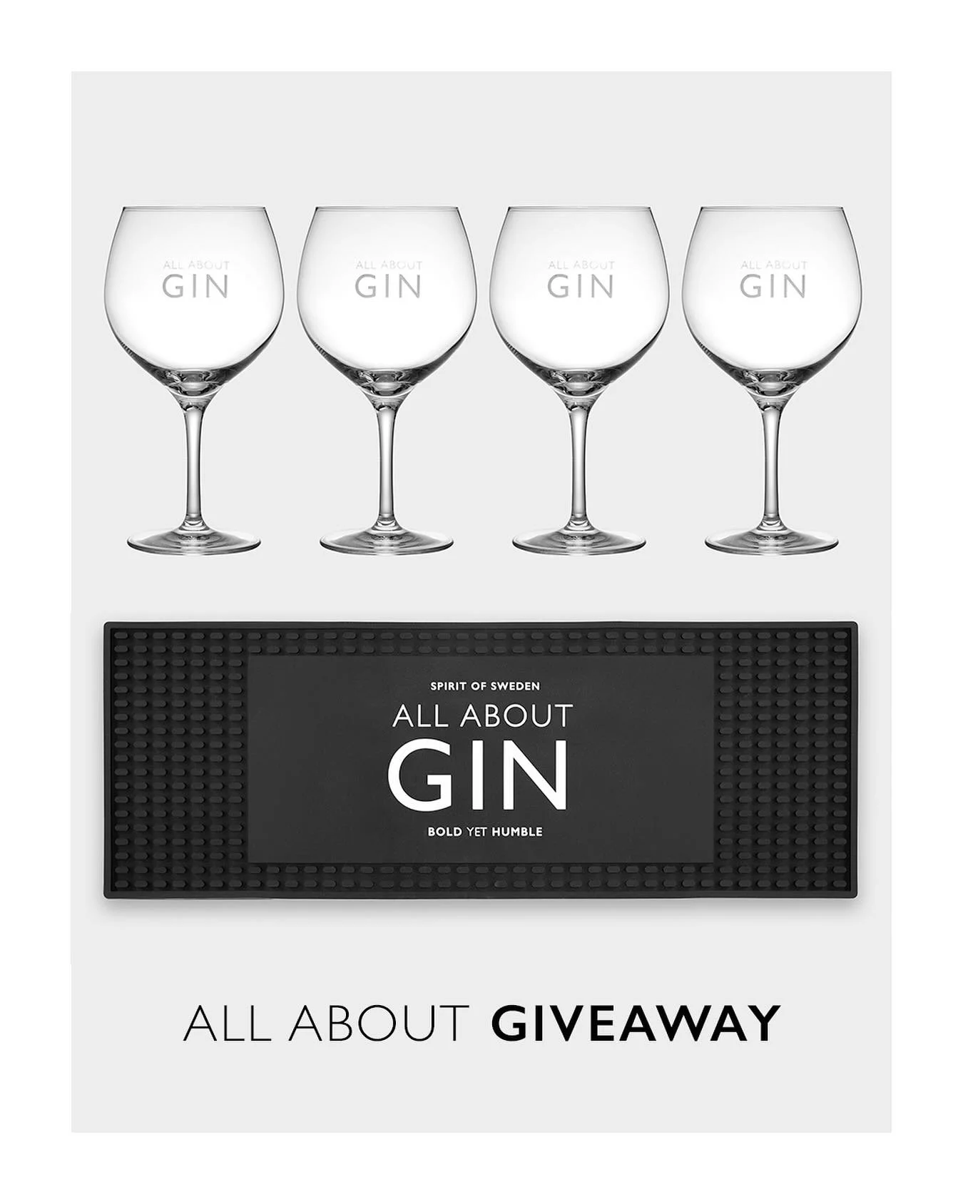 ✨🌟 GIVEAWAY 🌟✨

Sommaren n&auml;rmar sig &ndash; och det vill vi fira med en h&auml;rlig giveaway! Nu har du chansen att vinna:

🥂 4 Gin &amp; Tonic-glas fr&aring;n Orrefors, graverade med texten &rdquo;All About Gin&rdquo;
✨ 1 All About Gin-barma