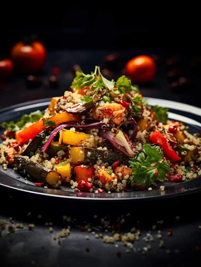 Quinoa Salad with Roasted Vegetables