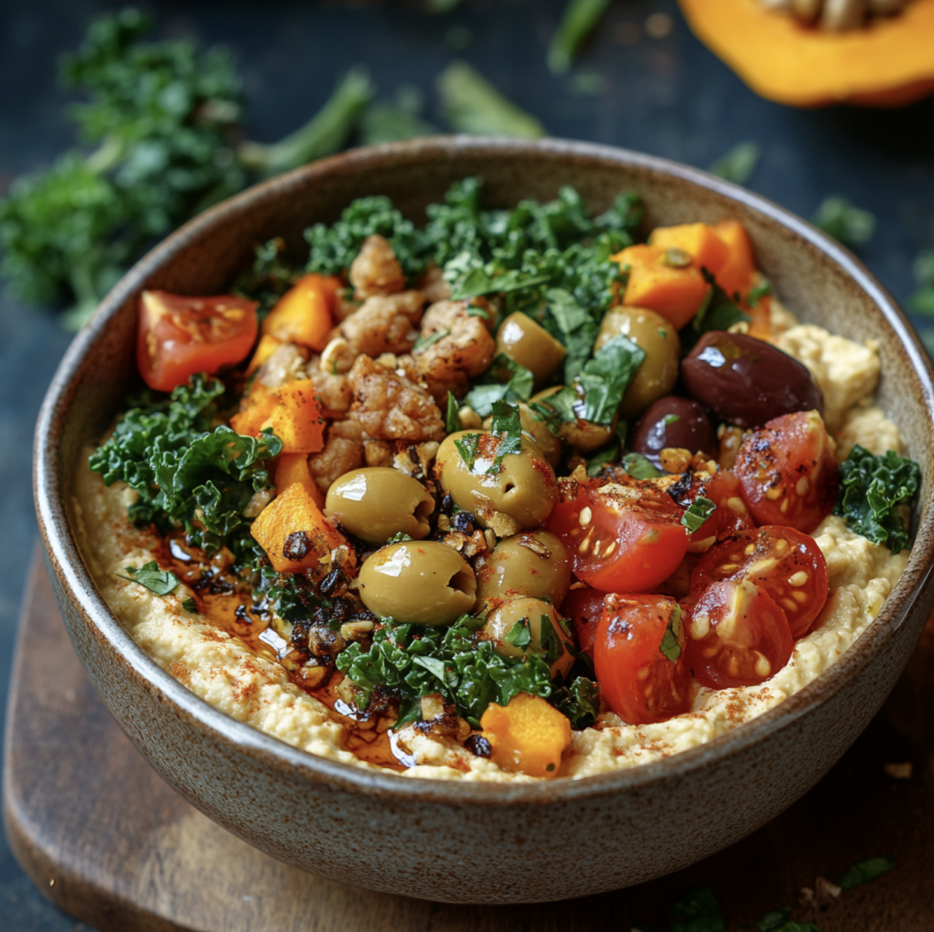 LOADED HUMMUS BOWL (V)