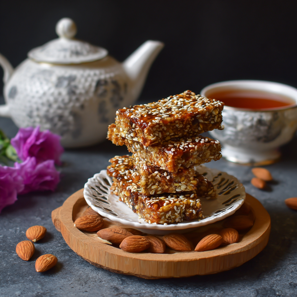 Sesame-Almond Chikki Bars (Vata-Pacifying)