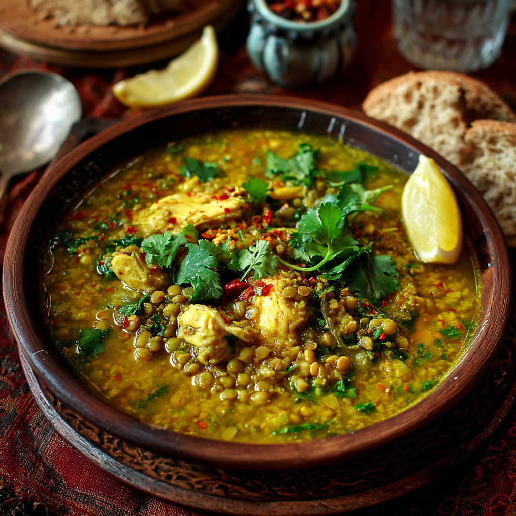 Chicken & Mung Bean Stew (Vata-Pitta Balancing)