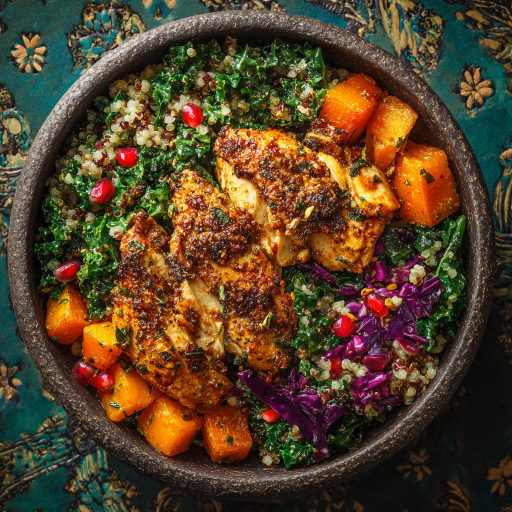 Kapha-Busting Spiced Chicken Bowl
