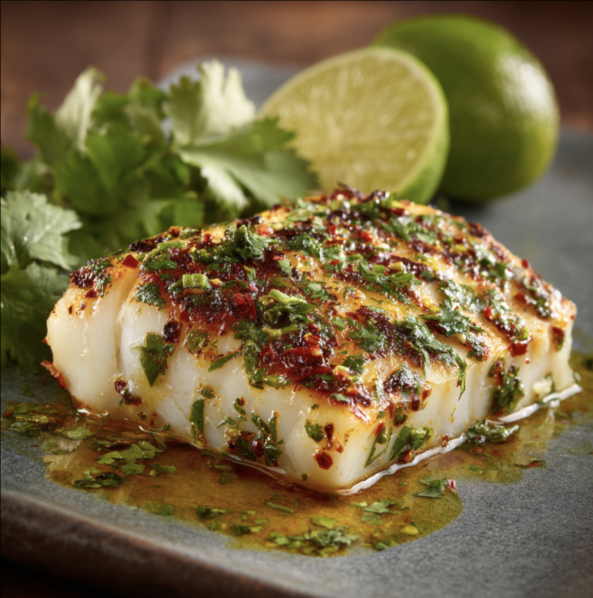 Cilantro-Lime Baked White Fish (Fish)