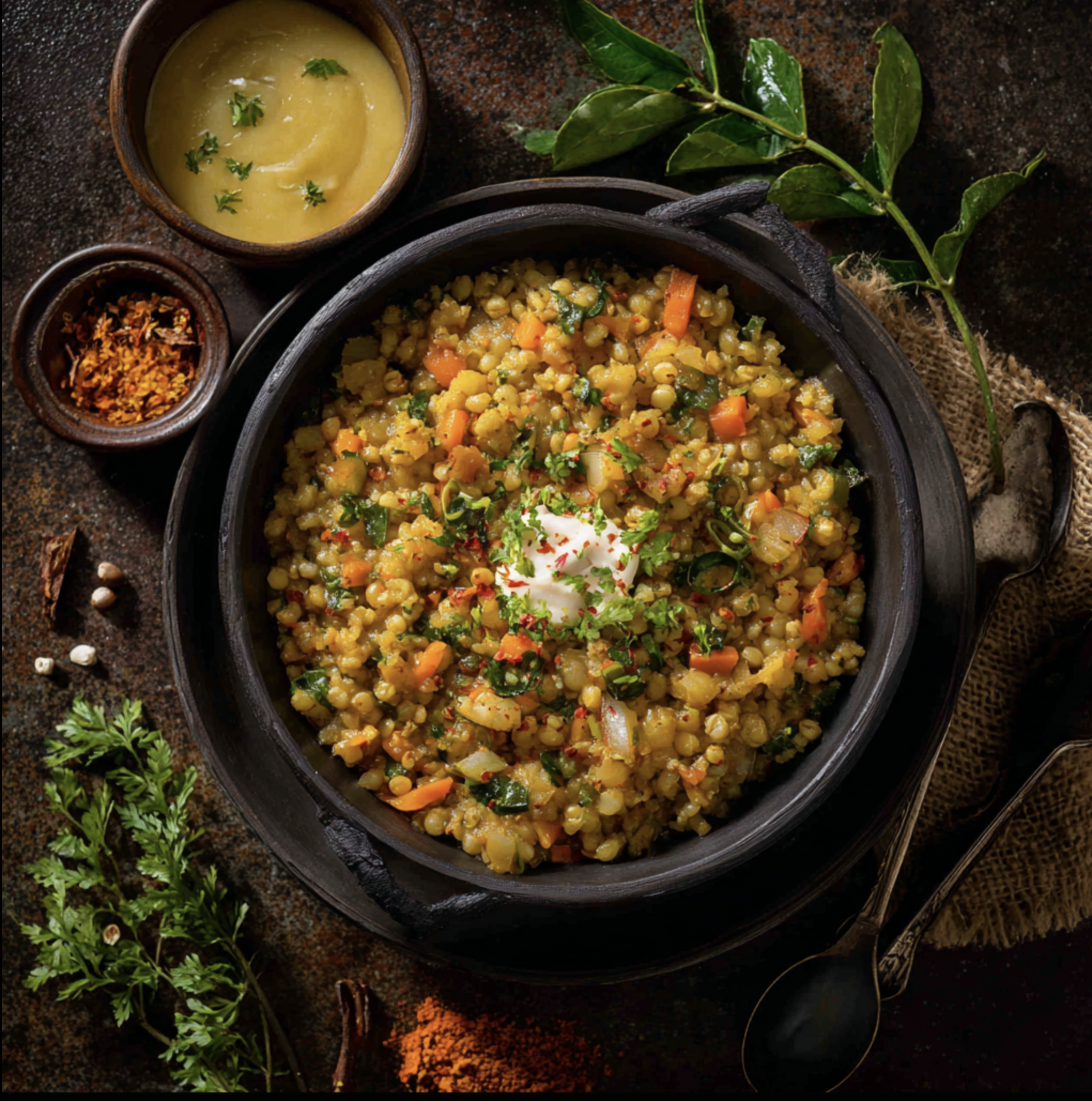 Spiced Barley Khichadi (Vegetarian)
