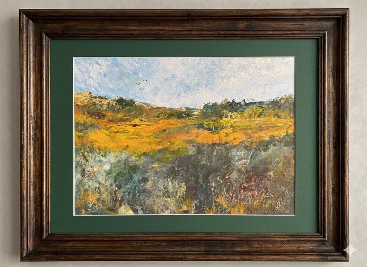 I am just loving my art class with Penny Fleet in Greywell . On Wednesday we painted just using a rubber spatula ! What fun Penny Fleet My landscape