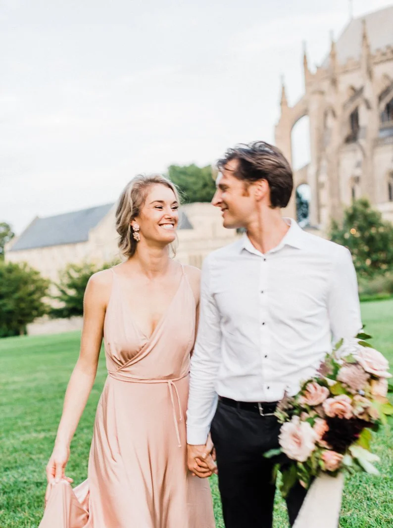 Modern romantic luxury wedding couple. bride in designer gown complete with stunning details. Singapore Washington DC Dubai