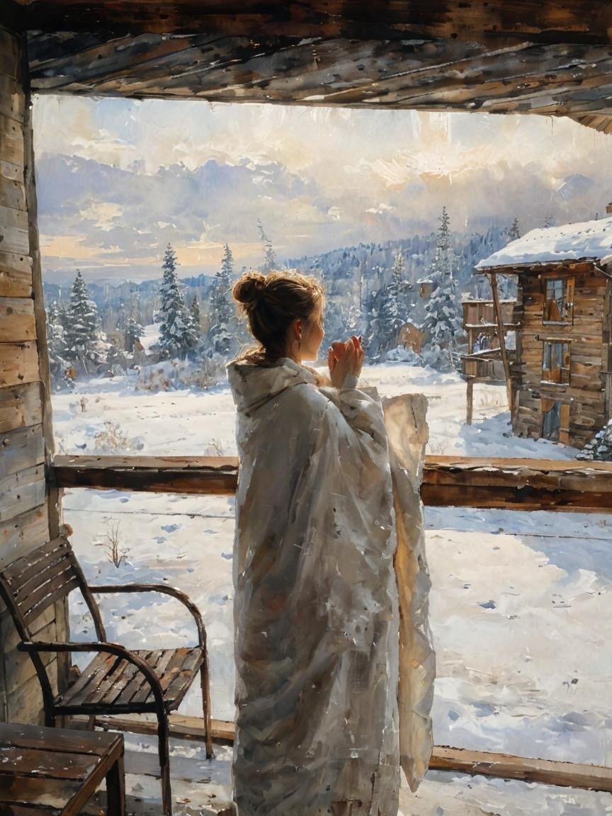 "Morgenkaffe i vinterland"