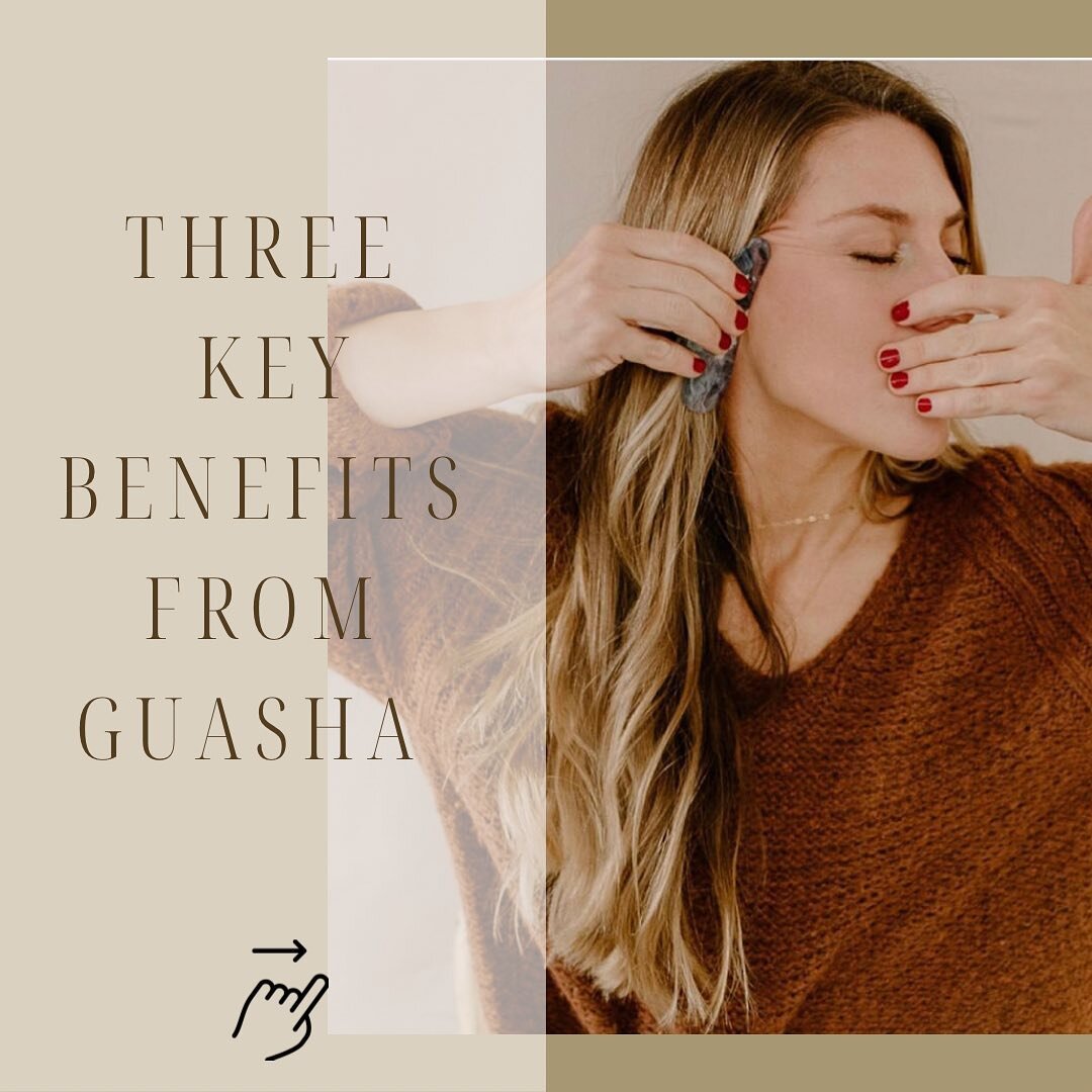 You&rsquo;ve probably seen people rubbing gua sha stones across their faces on social media and wondered&hellip; what was going on?? 

But&hellip;did you know 🤯 👇🏼 

There are actually many benefits by incorporating this modality in your regimen a