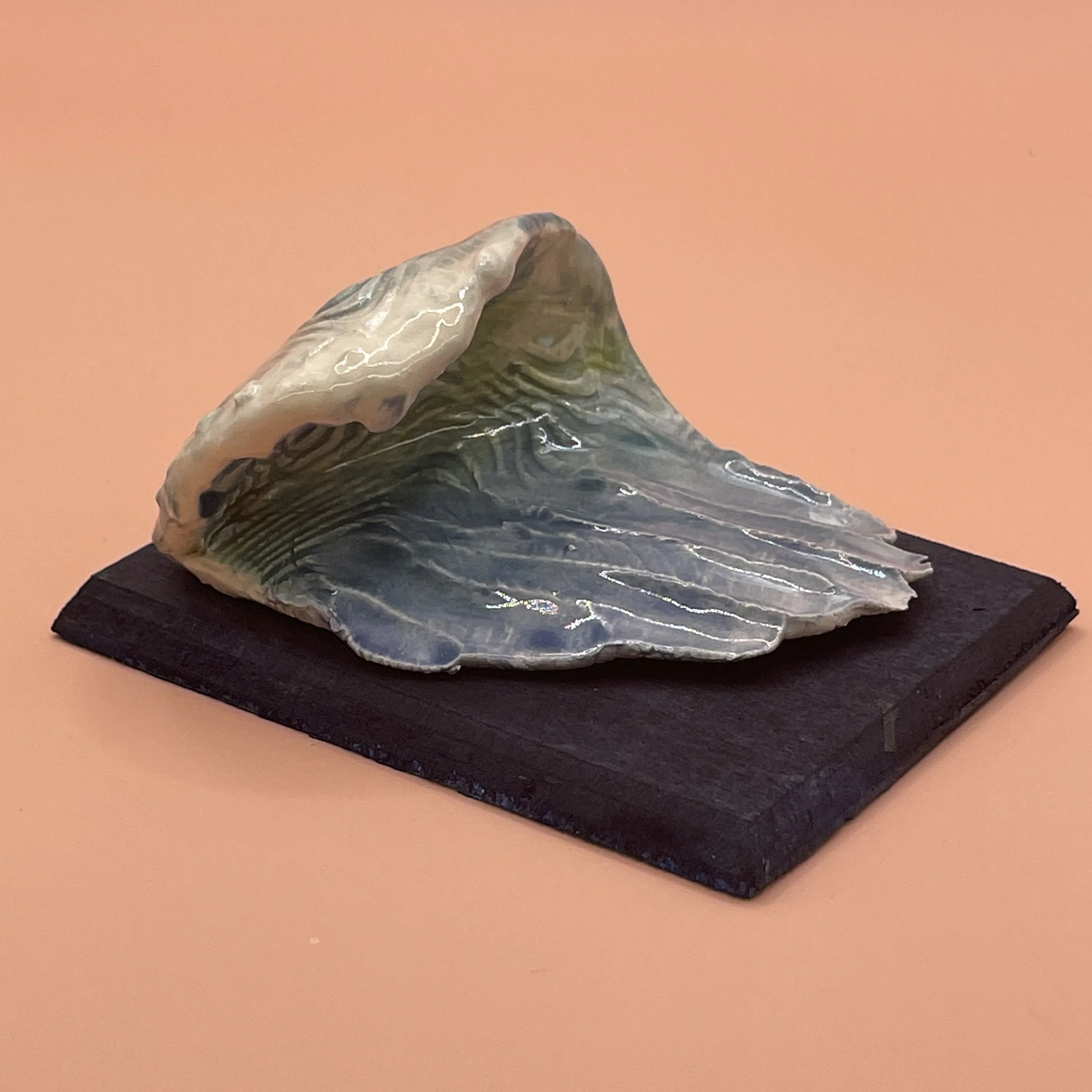 Ceramic on Wood, Appox. 3"