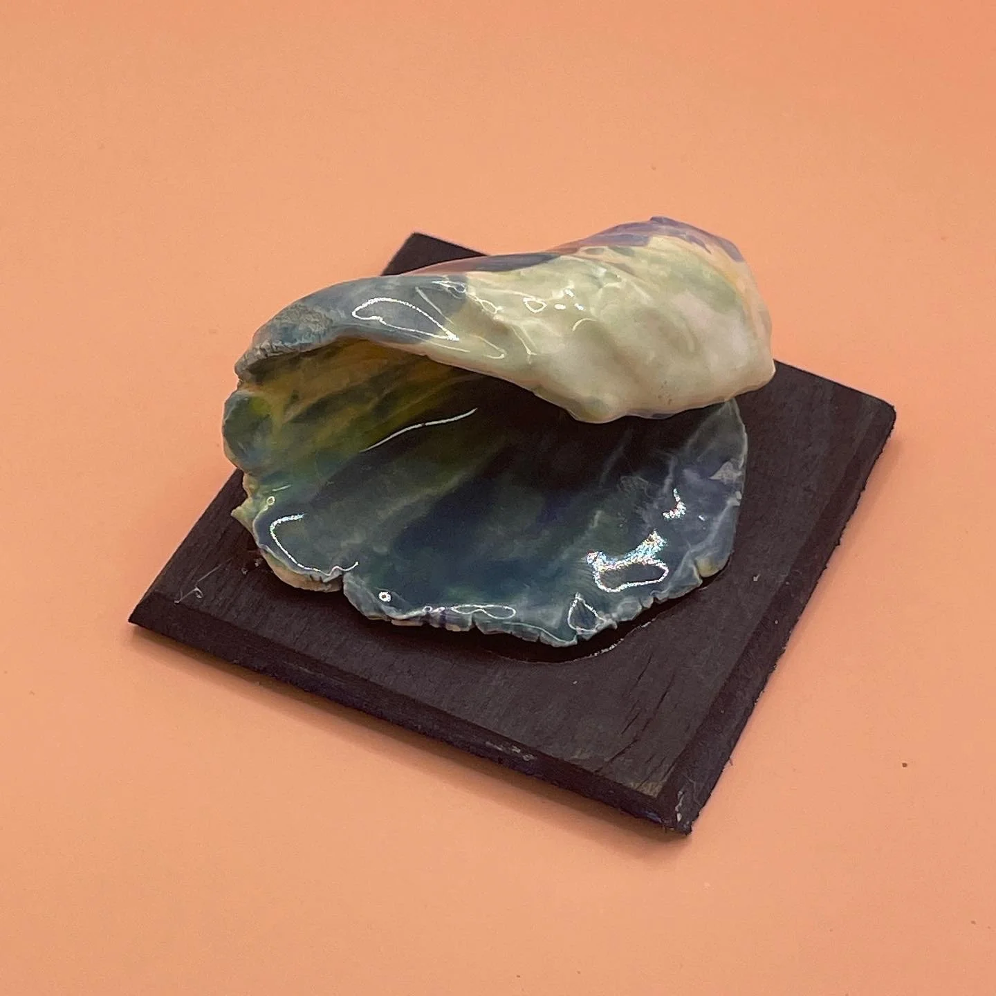 Ceramic on Wood, Appox. 3"