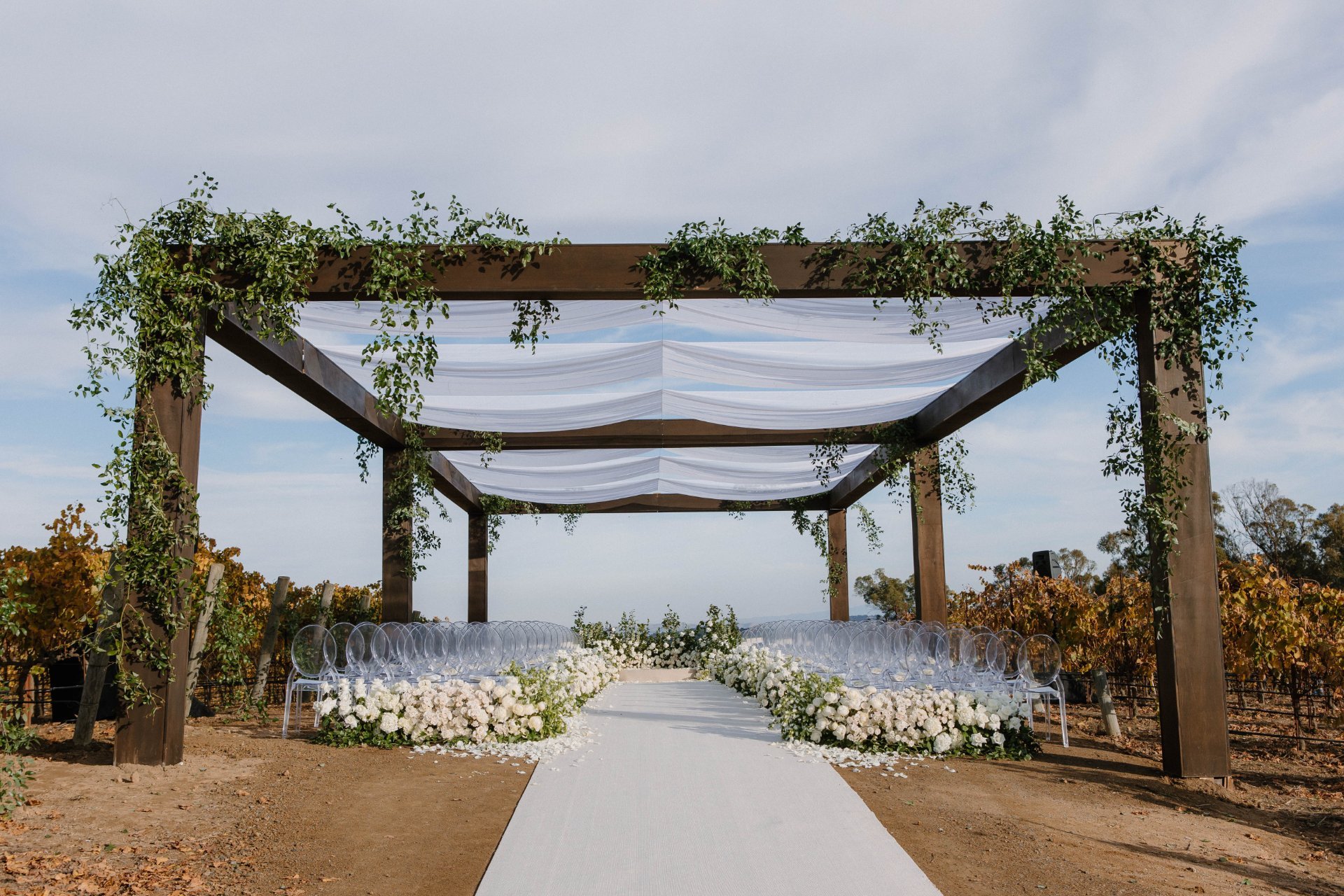 California Winery Wedding Ceremony Space | Draping by RENOWNED .jpg